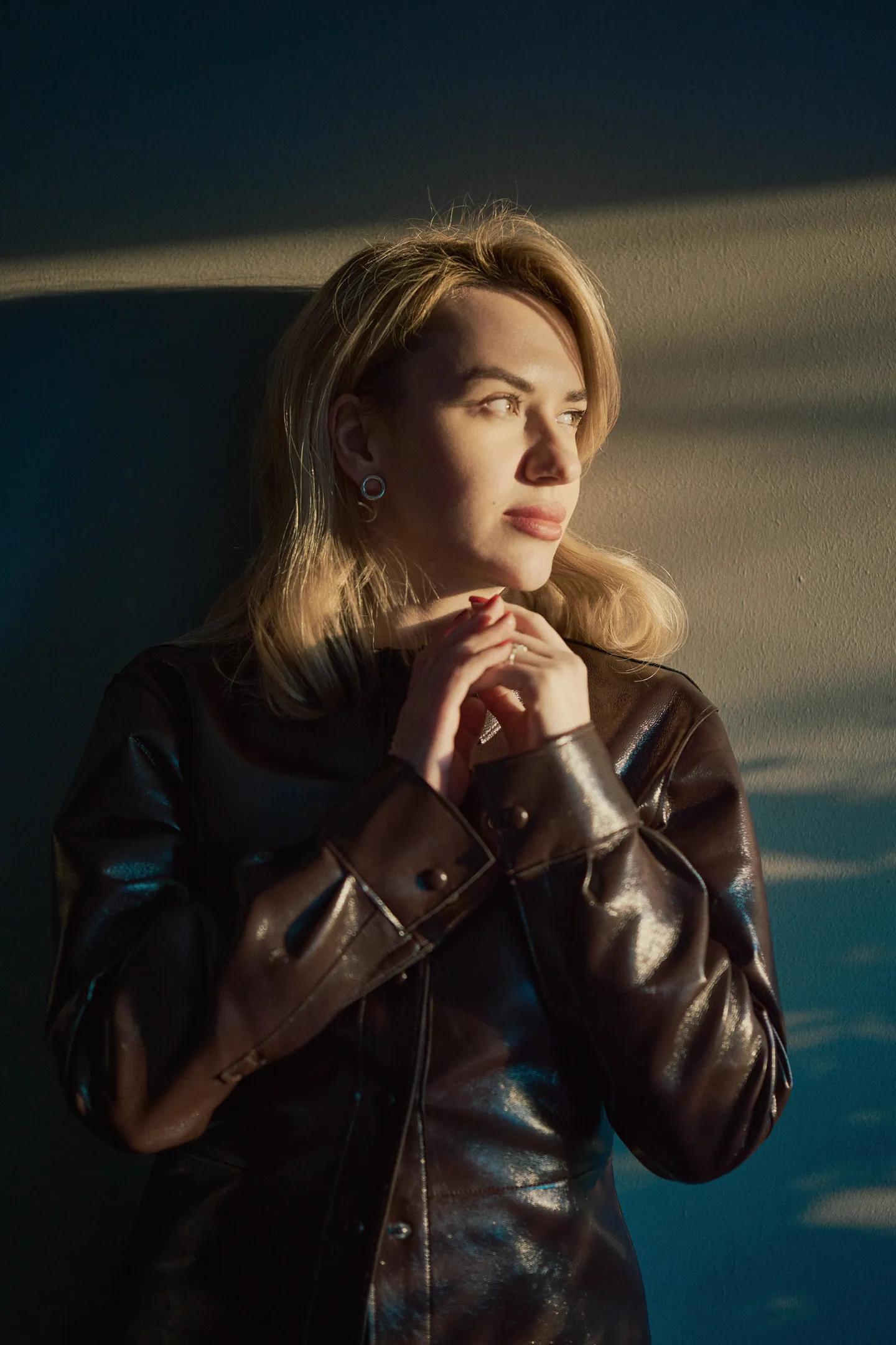 Portrait in warm window light
